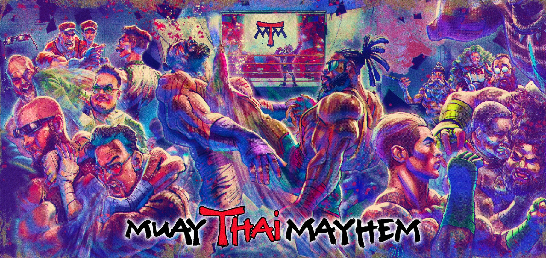 Muay Thai Mayhem brawl key art