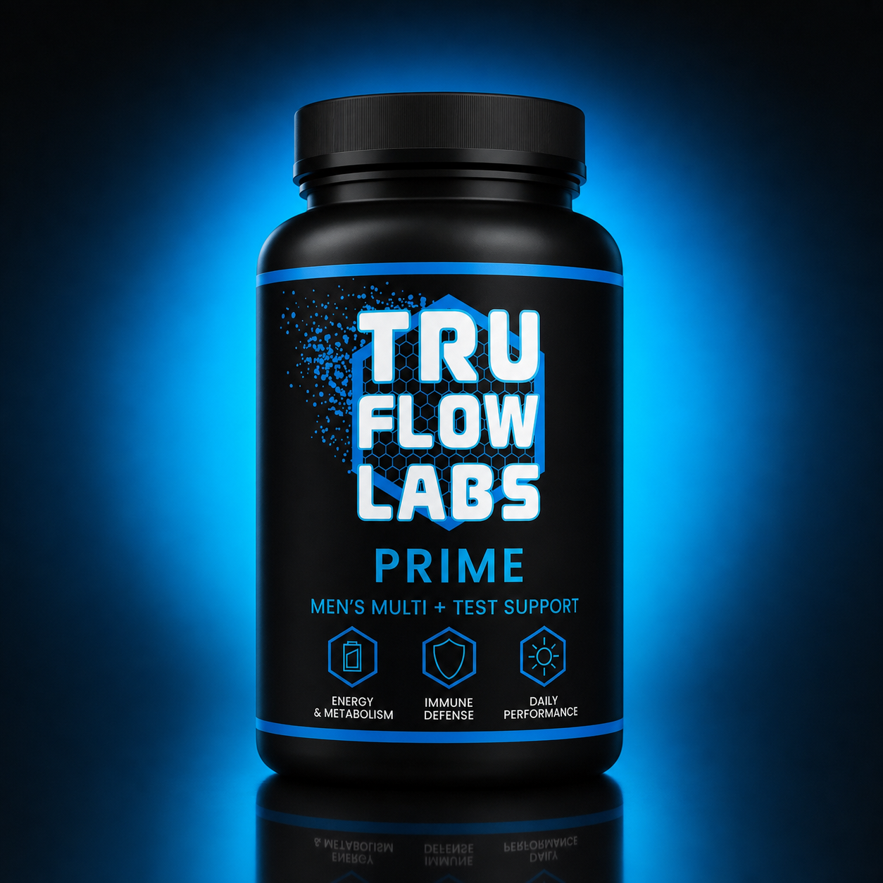 TruFlow Labs PRIME supplement bottle